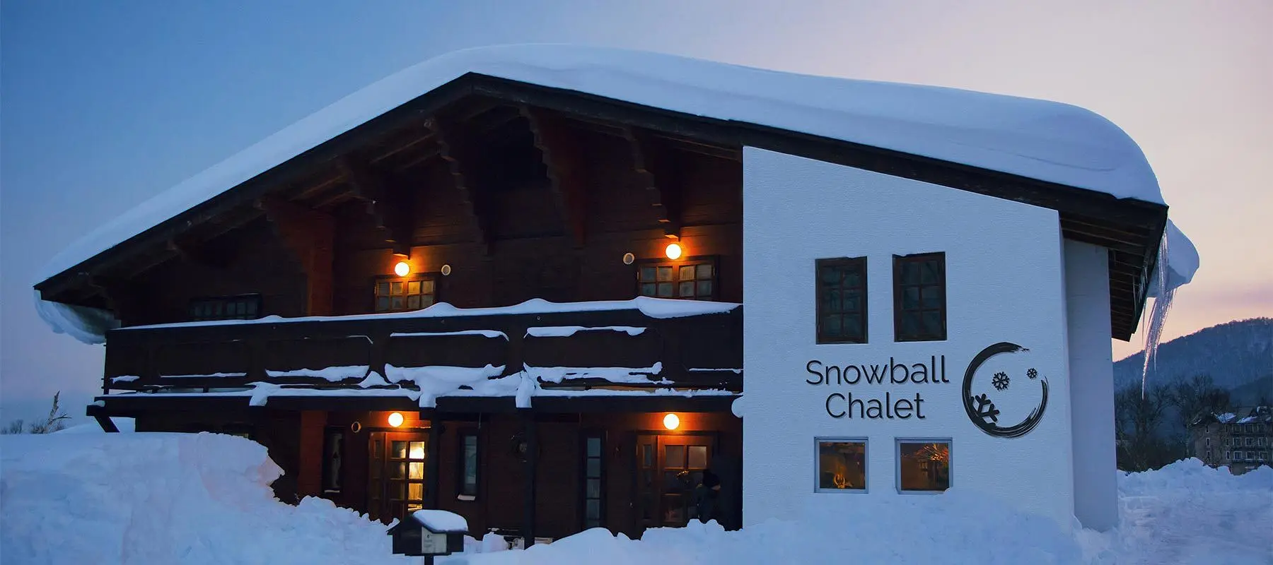 Snowball Chalet Logo Wall
