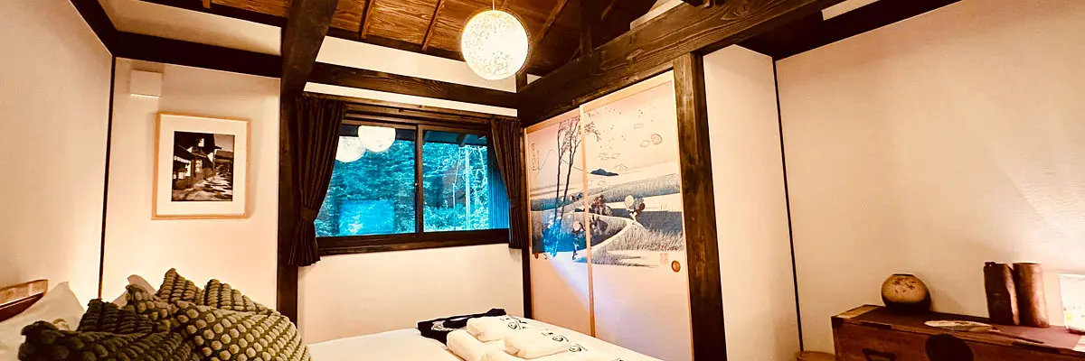 <p>Shiki Tangram Madarao is perfectly located in the heart of the Northern Nagano region  at Tangram Ski and Golf Resort. Shiki is a hop skip and a jump to the ski resort and is right at the 18th hole of the golf course.</p><p>Shiki is the realisation of a dream of Edo period Japanese architecture mixed with Western modern comforts making it one of the most comfortable and beautiful accommodations in the Madarao, Tangram and Northern Nagano region.</p><p>With a designer fireplace in the lounge, 4 large bedrooms, a beautiful hand crafted Japanese tub with forest views, expansive views from the lounge and master bedroom down the valley and across to the ski resort of Tangram, Shiki is very special.</p>