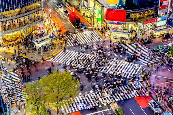 Shibuya crossing is truly mind boggling